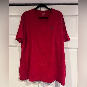 Men’s Lacoste V Neck T-Shirt - EUC - Size 4XL